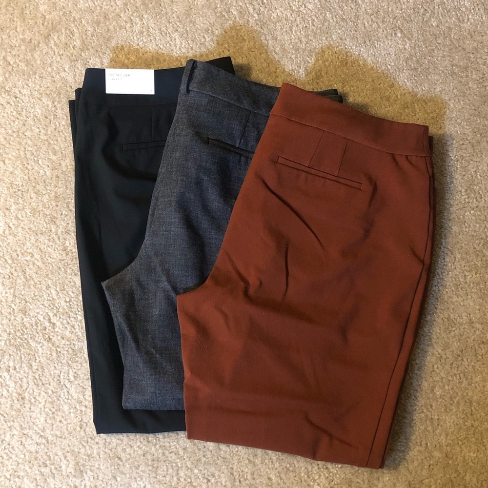 3 Pairs of Ann Taylor Dress Pants, one NWT, size 16
